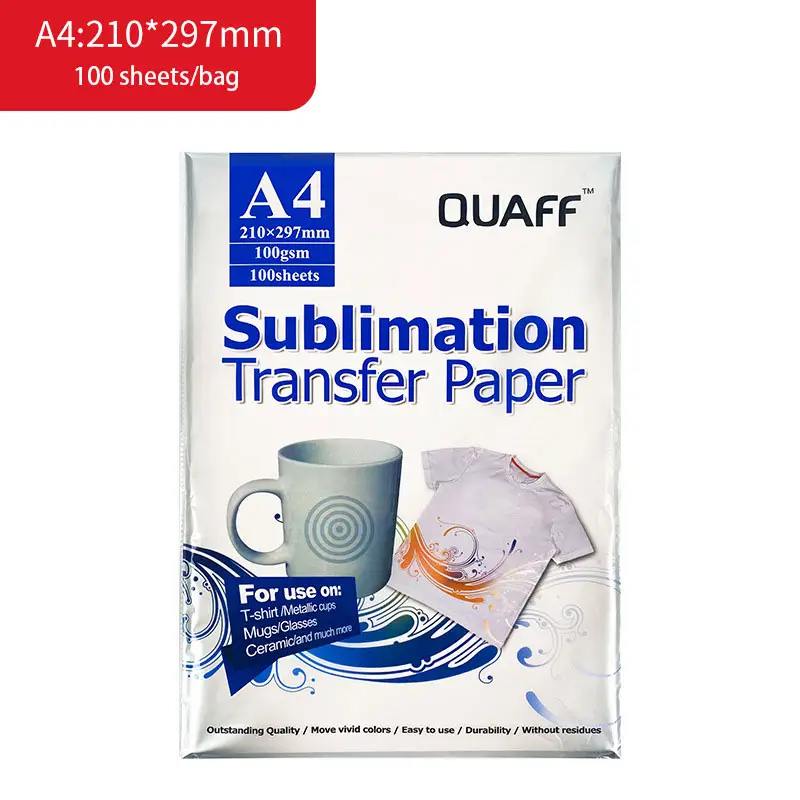 Wholesale Sublimation Paper A4/A3 Size Easy to Transfer Sublimation Paper for Tumblers Mugs & T-shirts