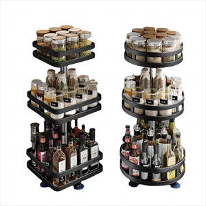 <strong>Rotating</strong> Spice <strong>Rack</strong> <strong>for</strong> Countertop Kitchen Organizer Spinning Storage Holders & <strong>Racks</strong> Adjustable Spice Jar Shelf - Product Image 1