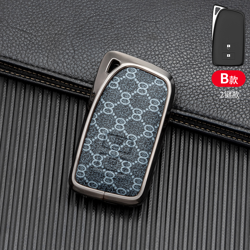 B/gunmetal motif/2 btns