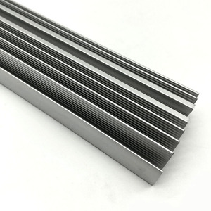 Kustom 6063 t5 batang aluminium ekstrusi Skiving Heatsink untuk LED tumbuh cahaya lampu jalan - Product Image 6