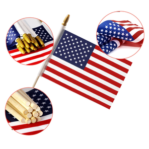 4x6 Inch Small Country Flags on Stick Handheld Country Flag US Flag for Patriotic Decorations or Football <strong>Match</strong> - Product Image 5