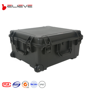 带轮子的大型防水硬质PP材料工具箱OEM可定制存储和携带塑料盒 - Product Image 4