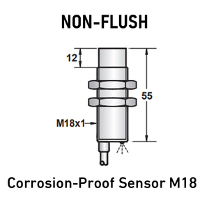KJT高品质10-36vdc M18 IP67 2线齐平厂家直销耐腐蚀感应接近传感器，带CE - Product Image 6