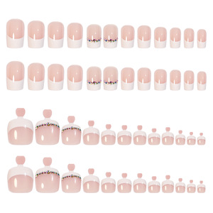 Newest Popular 48pcs Toenails Nails <strong>Tips</strong> Full Cover Artificial Press on Toe Nails Fingernails Sets - Product Image 5