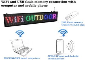 WiFi-Steuer modell P5 Werbung Programmier bare Bildlauf animation P10 Benutzer definierter LED-Bildschirm für den Einzelhandel - Product Image 2