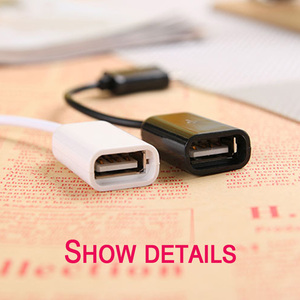Venta al por mayor Otg Cable adaptador Usb a Micro Usb Cable DE DATOS Adecuado para varios modelos de teléfonos móviles y dispositivos multimedia - Product Image 2