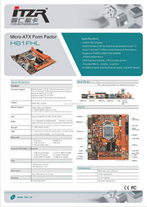 Scheda madre Esonic H61 LGA 1155 ITZR 20 anni scheda principale di fabbrica DDR3 DIMM 1 anno di garanzia per 3 °/2 ° i3 i5 i7 - Product Image 5
