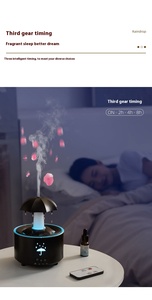Neuer Luftbe feuchter mit rotierendem Regenschirm Heimgebrauch Desktop mit großem Nebel volumen Buntes Licht Fernbedienung Aroma diffusor - Product Image 6