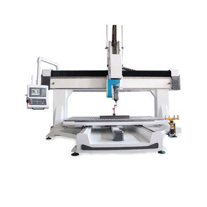 Máquina enrutadora CNC de 5 ejes para grabado de madera, 5 ejes, maquinaria de madera giratoria de 360 grados