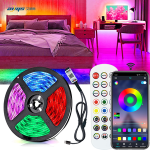 ชุดสายไฟ Led 5V RGB ยาว5ม.,ไฟ Led 30ดวง Ip20พร้อมควบคุมด้วยแอปอย่างชาญฉลาดรีโมทคอนโทรล IR แบบกำหนดเองคู่มือการใช้งานยืดหยุ่น - Product Image 2
