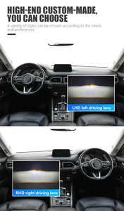 W40 65wバイLEDプロジェクターレンズLEDヘッドライト防水6000Kハイロービーム3インチミニフォグライトh4ユニバーサルカー用 - Product Image 4
