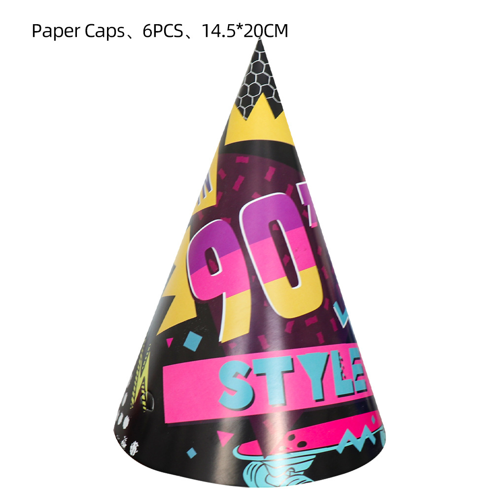 Bouchons en papier 6pcs - années 1990