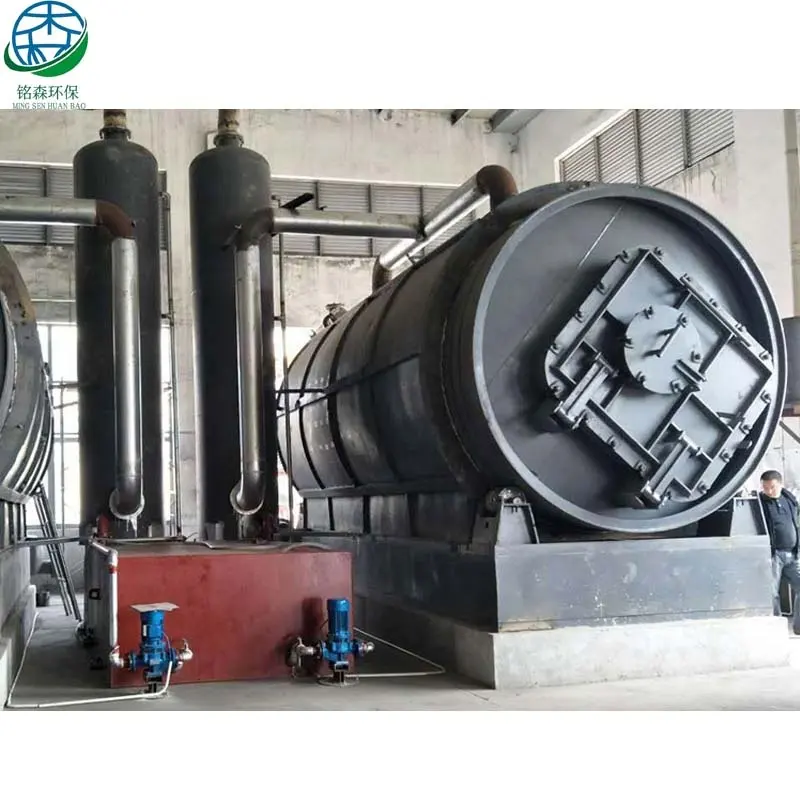 Solid Waste Tire to Fuel Oil Pyrolysis plant Emission meet EU standard