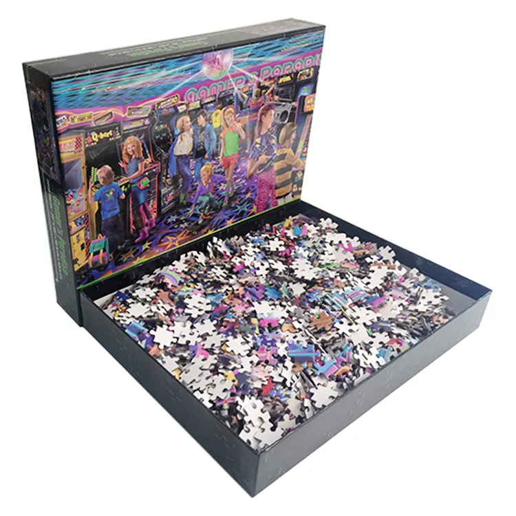 Stampa personalizzata all'ingrosso 1000 2000 pezzi adulti Puzzle gioco produttore Puzzle personalizzato