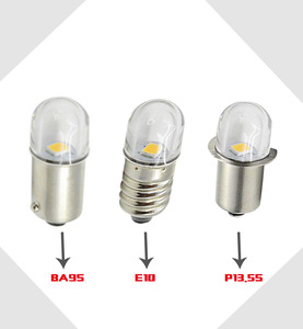 金属ベース & PCプラスチックカバー6V/12V 24V 48V P13.5S LED電球 - Product Image 6