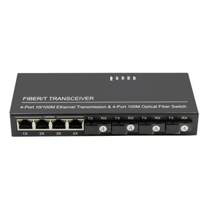 Netlink Fast Ethernet Port 4 SC 4 Rj45 Glasfaser konverter 1000M Single Mode für IP-Kamera Poe Switch Glasfaser ausrüstung - Product Image 4