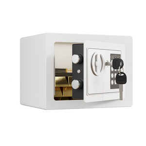 Caja fuerte de seguridad para el hogar, caja fuerte de acero con sensor de luz, teclado digital ignífugo y llave/código de acceso, bolsa de dinero incluida - Product Image 1