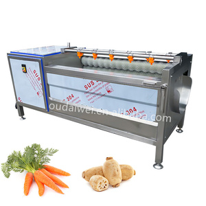 Brush Roller Roots Vegetable Washer <strong>Turnip</strong> Ginger Potato Cassava <strong>Radish</strong> Peeling and Washing Machine
