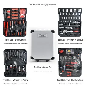 187PCS Hand <strong>Tool</strong> Sets Car Repair <strong>Tool</strong> <strong>Kit</strong> Set Mechanical <strong>Tools</strong> Box Home Socket Wrench Set Ratchet Screwdriver <strong>Kits</strong> - Product Image 4