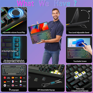 K3 13&quot; External Touchscreen Mechanical <strong>Keyboard</strong> 82 Keys Portable Compact <strong>Keyboard</strong> for Windows/Mac - Product Image 2