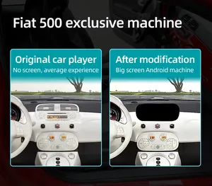 7英寸汽车立体声菲亚特500 2007-2015，带Carplay安卓汽车收音机DVD播放器听觉单元数字信号处理器八核蓝牙无线网络 - Product Image 6