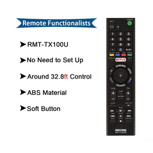 RMT-TX100U遥控器兼容索尼Bravia RMTTX100U电视遥控器，带网飞 - Product Image 5