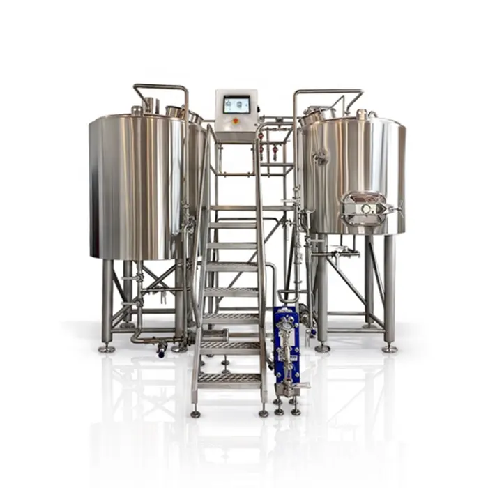 Thiết bị nhà máy bia siêu nhỏ hai Tàu nhà máy bia/Hệ thống sản xuất bia thiết bị sản xuất bia thiết bị nhà hàng 450 kg
