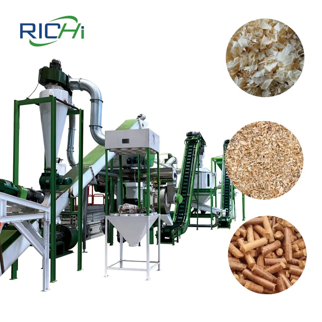 Richi Ce Hout Pellet Productielijn Fabriek Gebruik Machine Om Houtpellets Te Maken