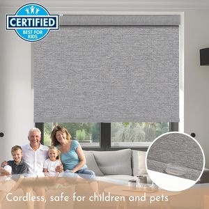 Persilux không dây linen vải màn lăn Shades nhiệt cách điện cửa sổ Shades UV bảo vệ cho nhà văn phòng tùy chỉnh bây giờ - Product Image 2