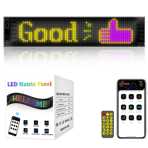 App-Controlled RGB Waterproof Full Color <strong>LED</strong> Signboard Programmable <strong>LED</strong> Scrolling Message Display for Shop Signs Digital Poster - Product Image 1