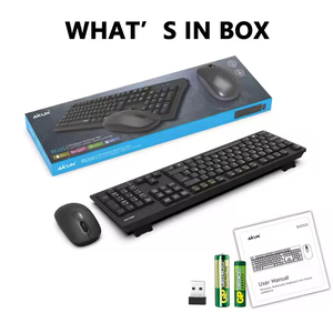 Bx6200 Chất Lượng Cao 2.4GHz Nhà Văn Phòng USB Bàn Phím Không Dây Chuột Combo Với Cắt Kéo Hoạt động Kailh Trục Cơ Thể Cho Máy Tính Để Bàn Sử Dụng - Product Image 4