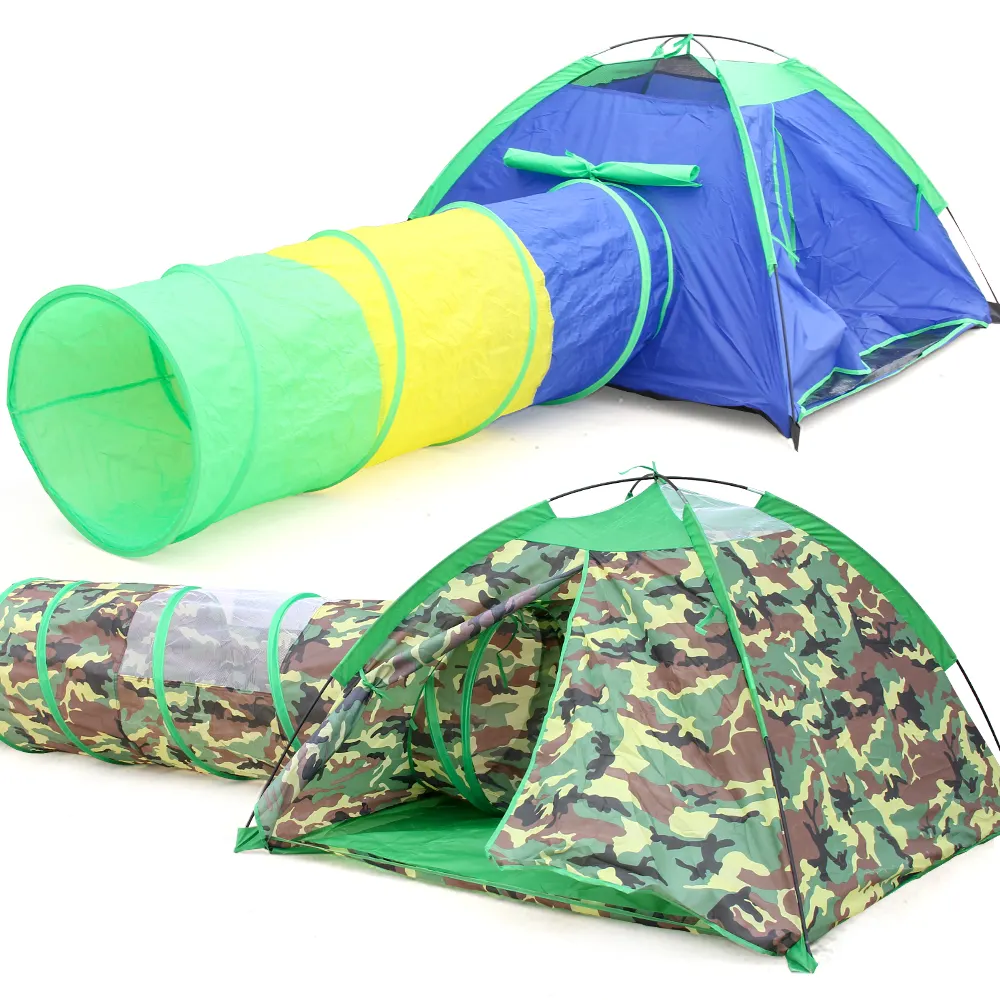 Палатка для лагеря для детей, Игровая палатка на заказ, туннель для ползания, пляжный домик