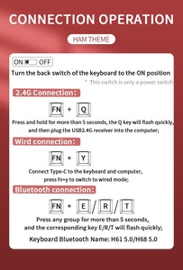 Office 3 Model Gaming <strong>Mechanical</strong> <strong>Keyboard</strong> RGB Hw61 USB Type C Technology Wholesale for <strong>Keyboard</strong> - Product Image 6