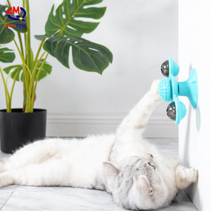De goma molar juguetes para mascotas gato molino catnip bell tocadiscos juguete gatito con copa de succión a la pared divertido catnip Juguetes - Product Image 6