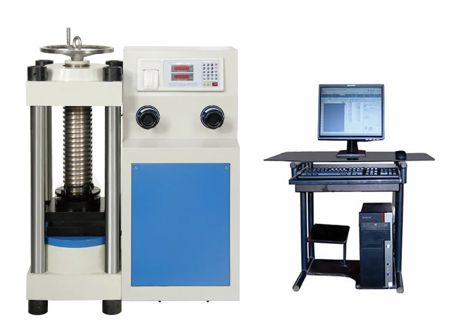 Máquina de prueba de presión digital, máquina de prueba universal, máquina de prueba de compresión de hormigón, equipo de laboratorio