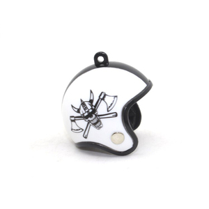金属製キーホルダーオートバイヘルメット形ライトアップサウンドキーホルダー - Product Image 5