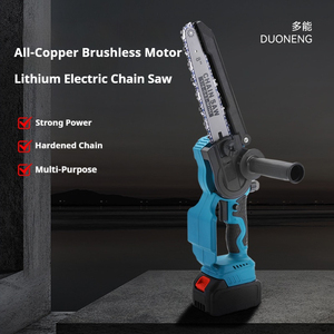 Powerful Wood Cutter Machine 8inch Outdoor Portable Electric Cordless and Brushless Chainsaws Handheld Tree Cutting Chain <strong>Saws</strong> - Product Image 2