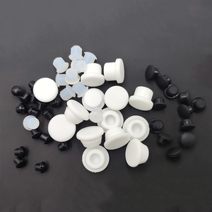 Tùy chỉnh kết thúc Cáp màu đen grommets Silicone Mũ thông qua lỗ snap-on nhỏ cao su lỗ cắm cho lỗ - Product Image 2