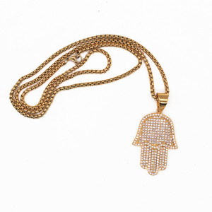 Fatima Palm kolye kadınlar/erkekler David yıldız kolye klasik rahat takı mutlu Hanukkah Judaica hediye dini - Product Image 6