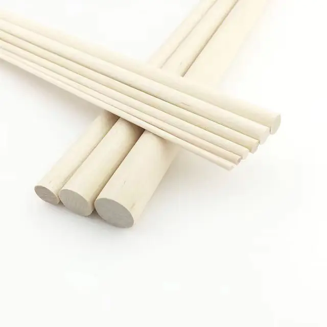 Bastoncini per ghiaccioli rotondi in bambù naturale rotondo di nuovo stile all'ingrosso di artigianato ecologico