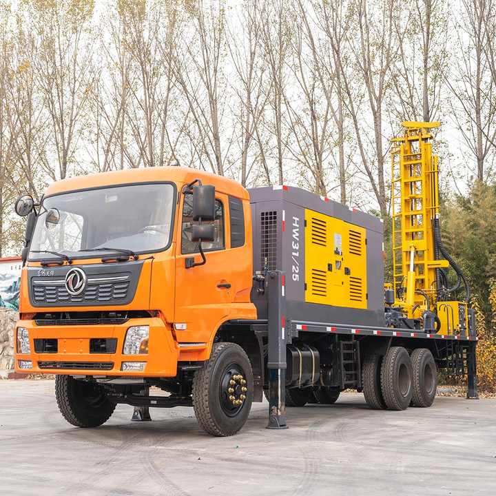 Machine d'équipement de plate-forme de forage minière de profondeur de 300 mètres, puits d'eau, forage monté sur camion