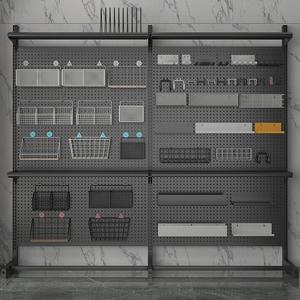 25-Loch Pegboard Zubehör-Haken-Set Freistehender Aufbewahrungsständer Zubehör-Regal E-Sports-Stil DIY Präsentationsständer - Product Image 2