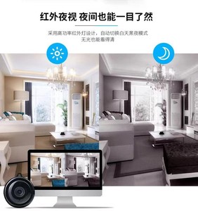 Grabadora de monitoreo remoto WiFi inteligente para el hogar colgante, cámara HD de 1080P, intercomunicador bidireccional, cámara de vigilancia, sistema de cámara CCTV - Product Image 3
