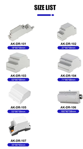 SZOMK PC Enclosure Plastic <strong>Box</strong> Electronic PCB PLC Connector Terminal Block Din Rail Enclosure - Product Image 6