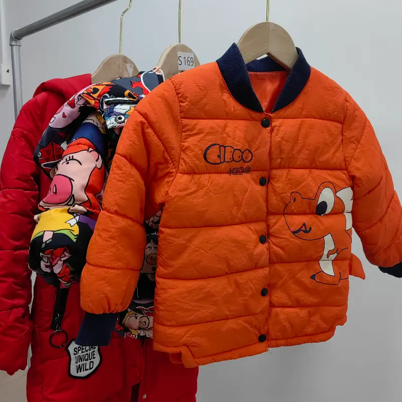 Ropa de invierno de alta calidad, chaqueta acolchada para niños, fardos de ropa usada, ropa de segunda mano Premium