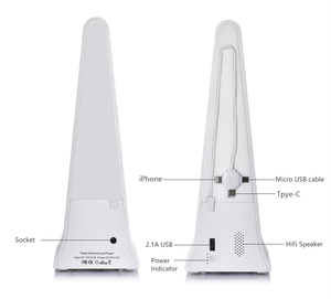 新しいデバイスFyd-868 PLUS Xポータブル充電器デュアル8インチ液晶画面AndroidWifiビデオ画像ディスプレイ電話USB充電ステーション - Product Image 5