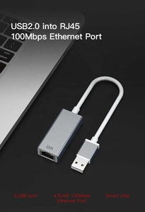 USB 100MBPS porta Ethernet Hub CHB018 per MAC e Windows interfaccia 2.0 USB in magazzino - Product Image 5