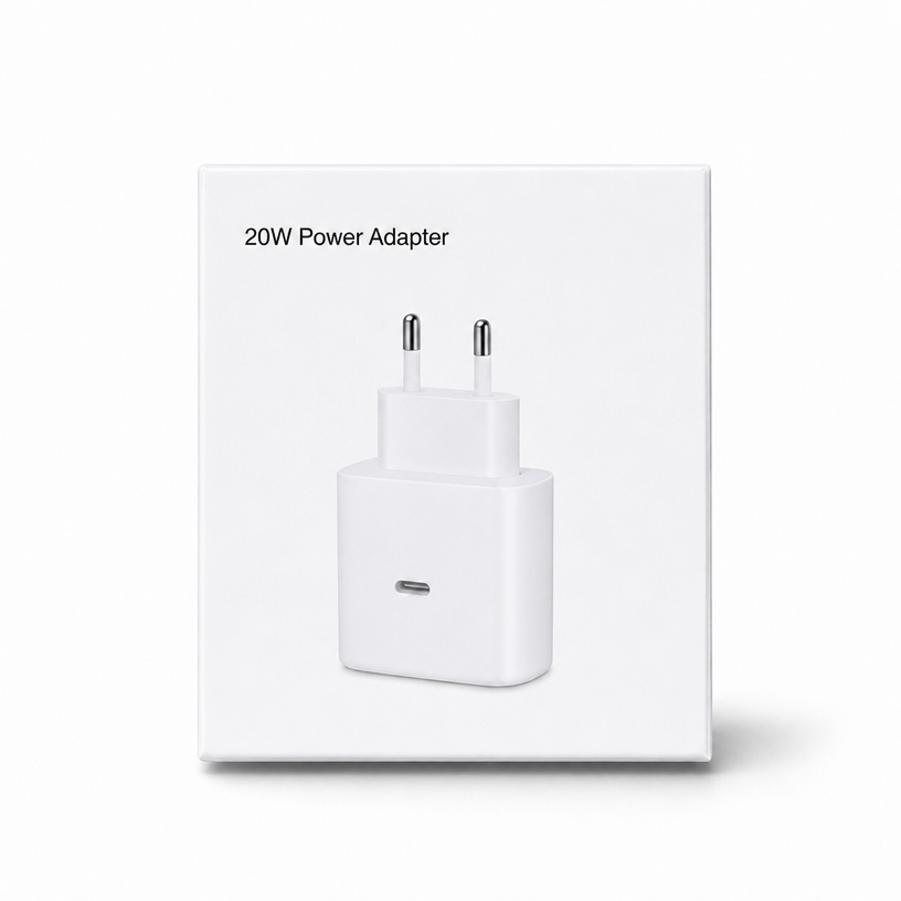 White 20W charger