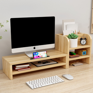 Rack de computador para mesa, prateleira para laptop, prateleira para computador, tela de exibição, almofada de armazenamento para mesa