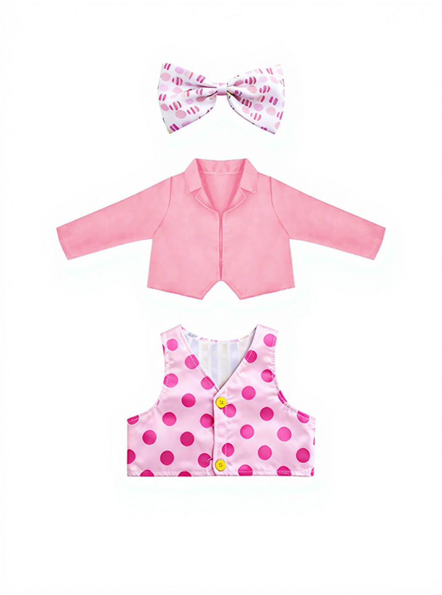 Costume rose gilet oeuf de Pâques